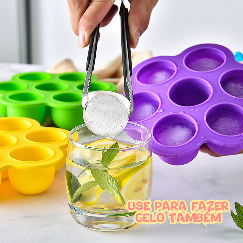 Forma de Silicone para Sorvetes e Gelo