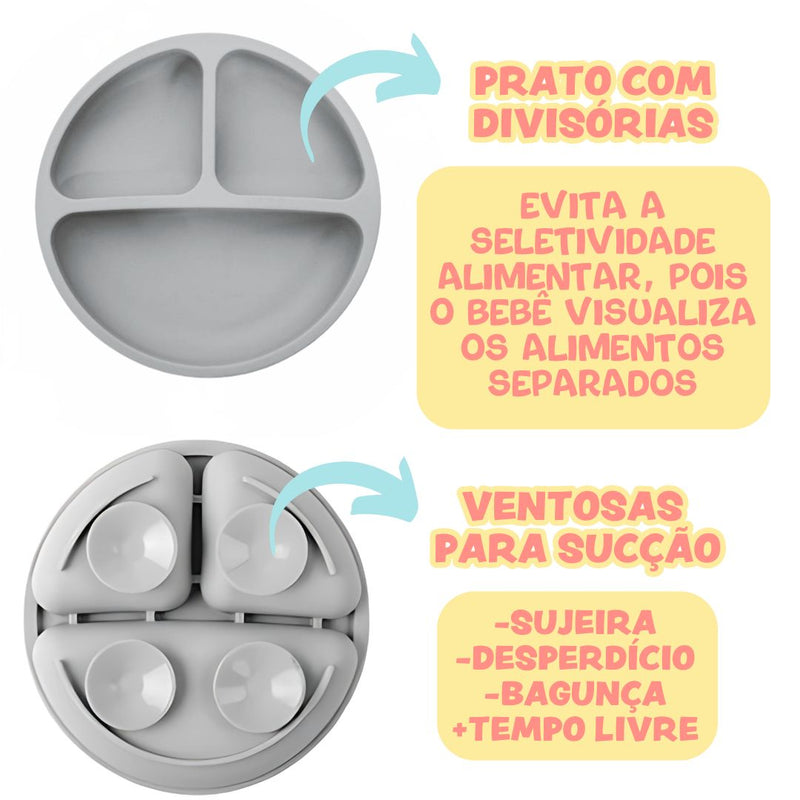 Kit Introdução Alimentar Silicone (8 peças)