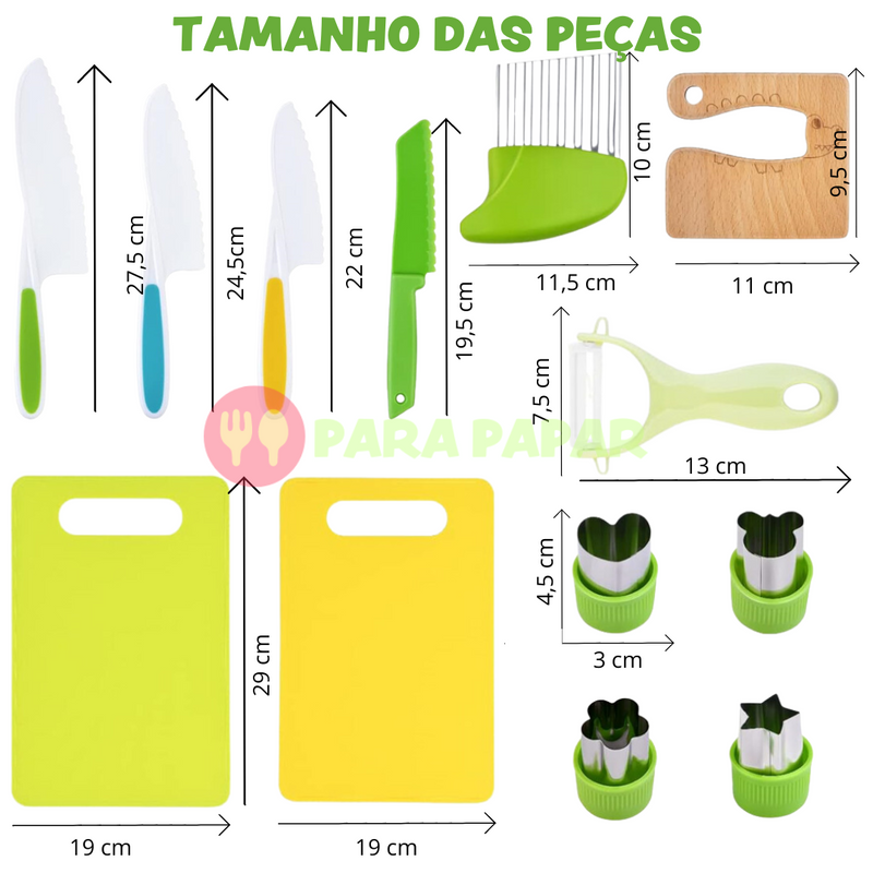 Kit de Autonomia Infantil Cozinha Montessori