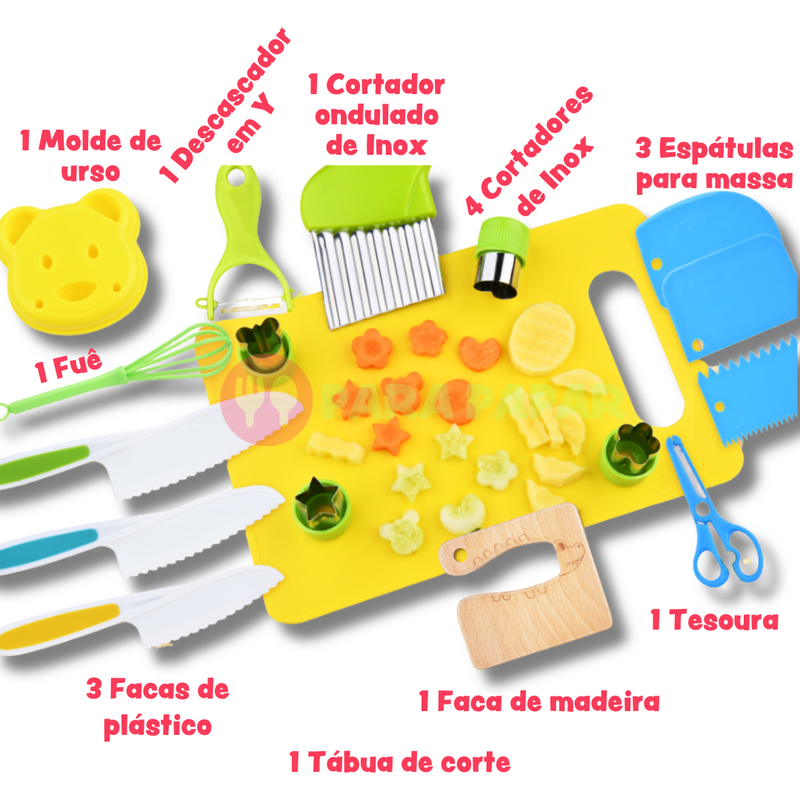 Kit de Autonomia Infantil Cozinha Montessori