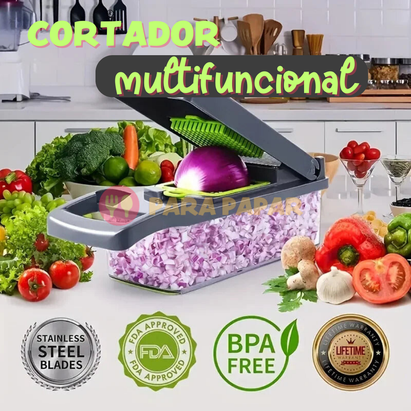 Cortador de Legumes e Frutas Multifuncional