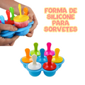 Forma de Silicone para Sorvetes e Gelo