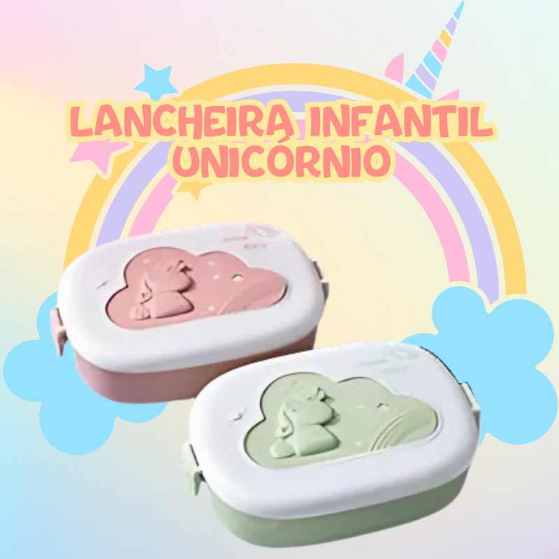 Lancheira Escolar Infantil Unicórnio