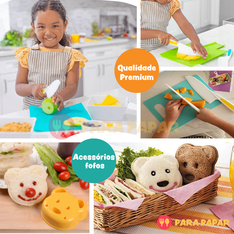 Kit de Autonomia Infantil Cozinha Montessori