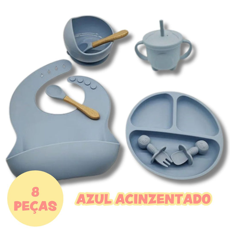 Kit Introdução Alimentar Silicone (8 peças)