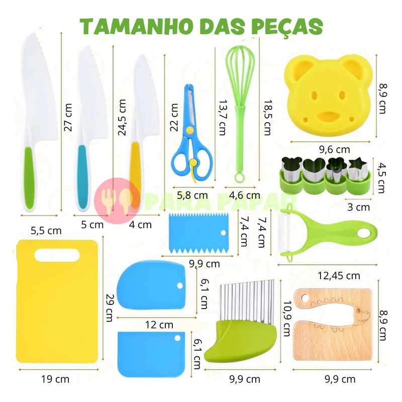 Kit de Autonomia Infantil Cozinha Montessori