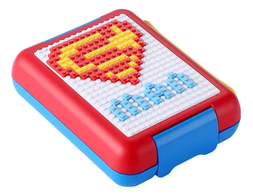 Lancheira Infantil Maleta Bento Box Bloco Lego