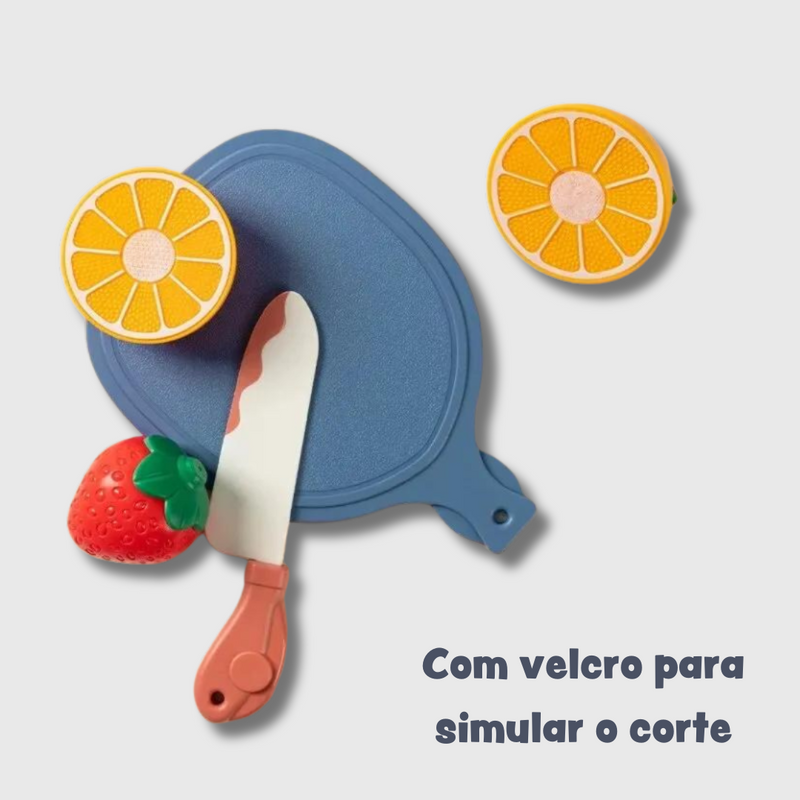 Kit Hortifruti Legumes e Frutas de Brinquedo Cozinha Infantil