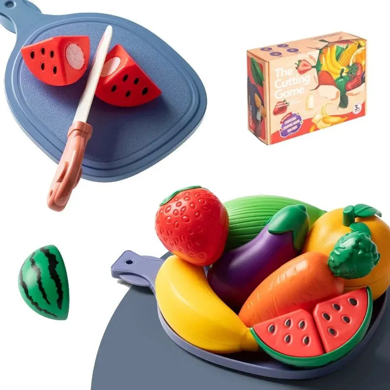 Kit Hortifruti Legumes e Frutas de Brinquedo Cozinha Infantil