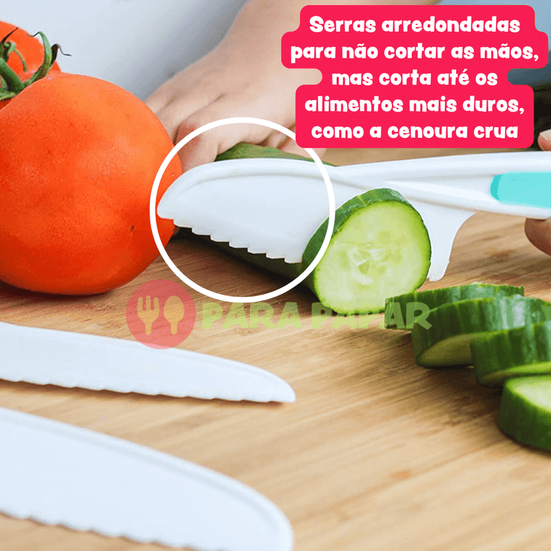 Kit de Autonomia Infantil Cozinha Montessori (13 peças) - Para Papar