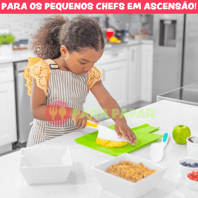 Kit de Autonomia Infantil Cozinha Montessori (13 peças) - Para Papar