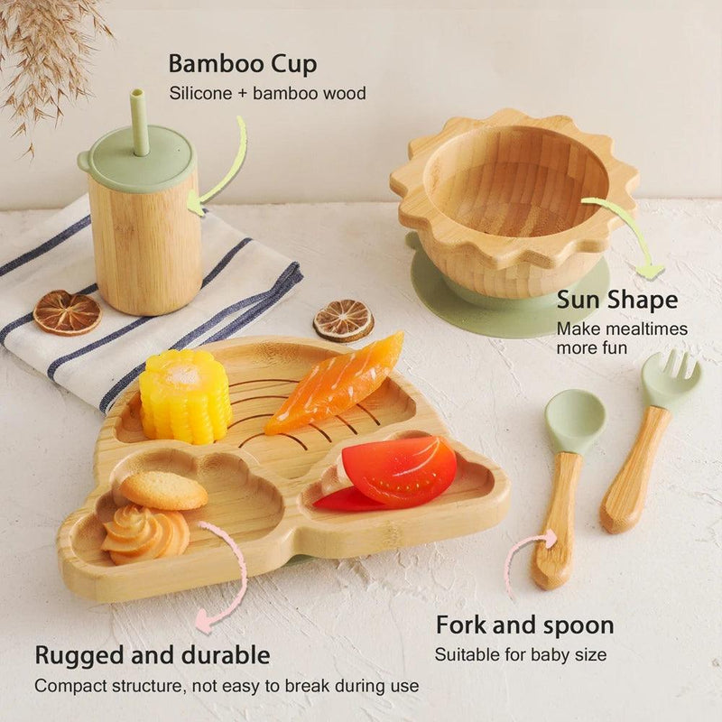 Kit de Introdução Alimentar Bambu Arco-íris (5 peças) - Para Papar