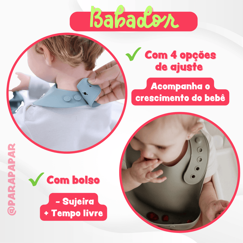 Kit Introdução Alimentar Silicone (8 peças) - Para Papar