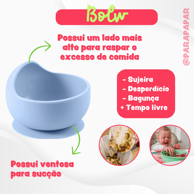 Kit Introdução Alimentar Silicone (8 peças) - Para Papar