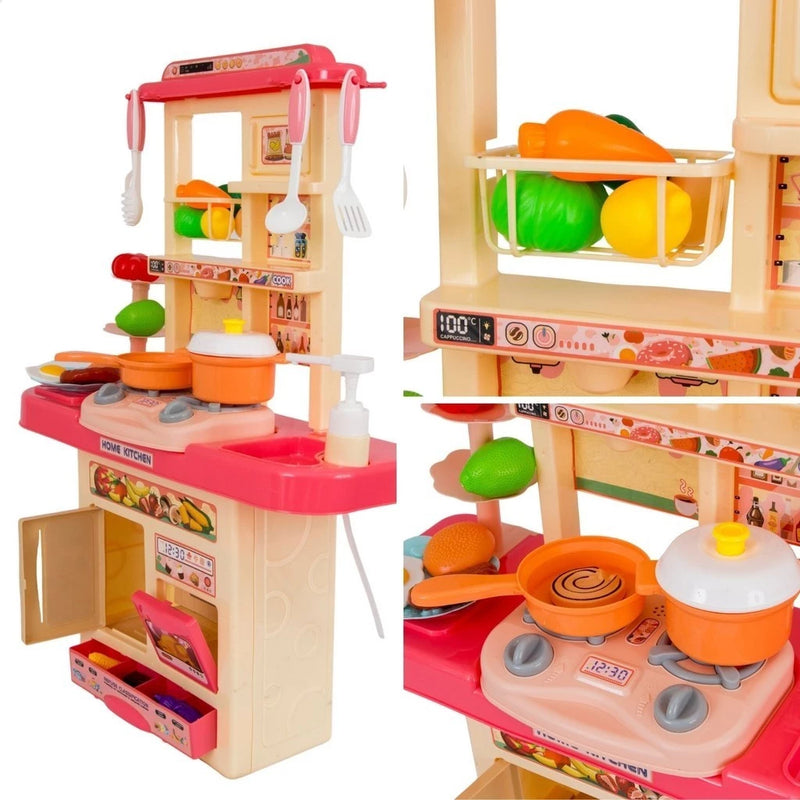 Kit Cozinha De Brinquedo Completa Infantil Sai Água E Som