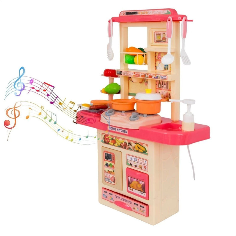 Kit Cozinha De Brinquedo Completa Infantil Sai Água E Som